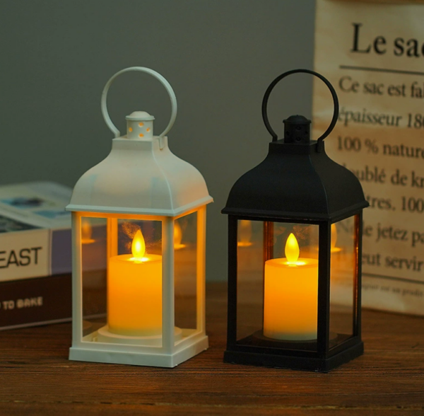 Decor With Candle Build-in Battery Operated Home Decor Plastic High Quality WeddingCandle Lantern - Image 4