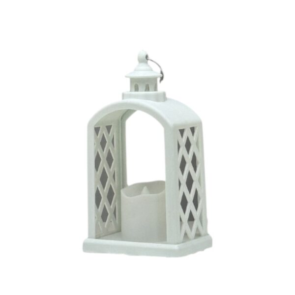 Vintage Arched Christmas Lantern LED Candle Lights - Holiday Decorative Night Light for Festive Atmosphere, Creative Indoor/Outdoor Décor