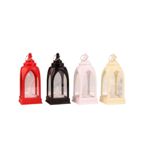 Vintage Middle Eastern Arch LED Lantern - 4-Sided Flameless Candle Light for Holidays, Home Decor & Party Ambiance Setup