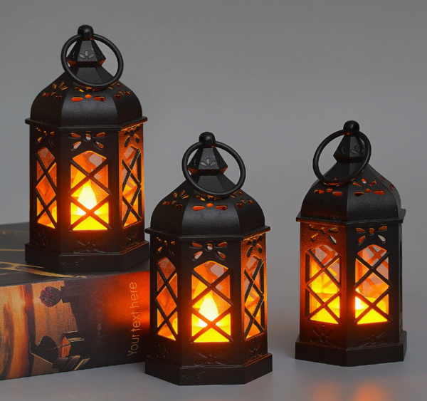 Mini Candle Lanterns Decorative Indoor Outdoor LED Vintage Rustic Hanging Farmhouse Fireplace Lanterns Centerpieces for Tables Decorations - Image 2