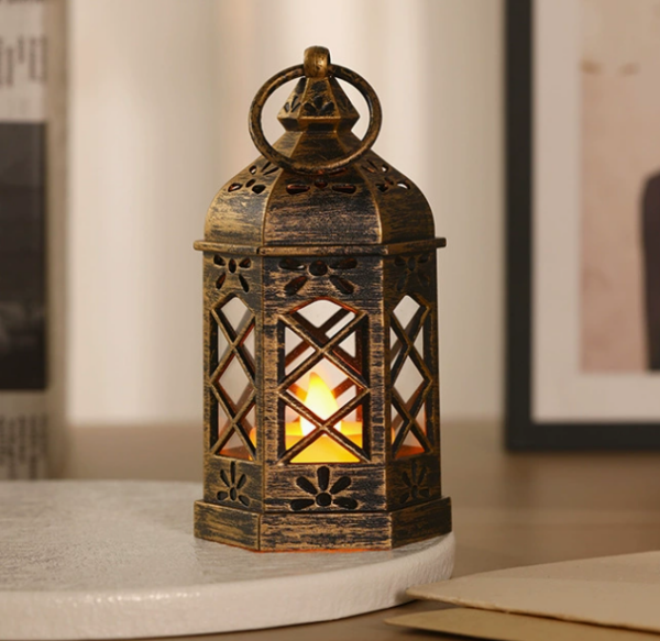 Mini Candle Lanterns Decorative Indoor Outdoor LED Vintage Rustic Hanging Farmhouse Fireplace Lanterns Centerpieces for Tables Decorations - Image 4