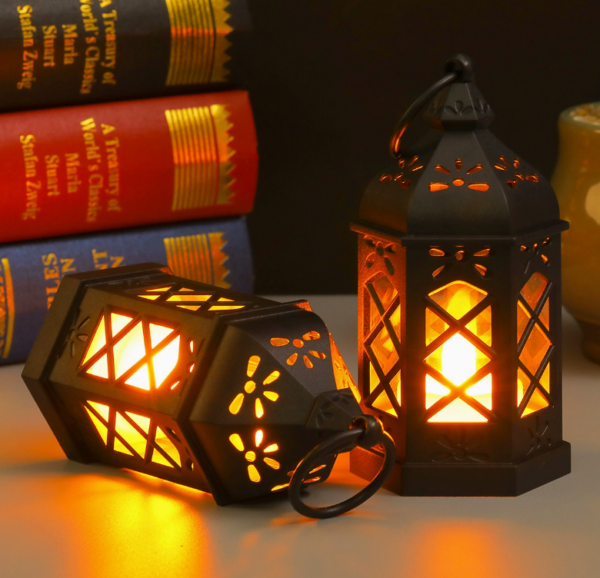 Mini Candle Lanterns Decorative Indoor Outdoor LED Vintage Rustic Hanging Farmhouse Fireplace Lanterns Centerpieces for Tables Decorations - Image 5