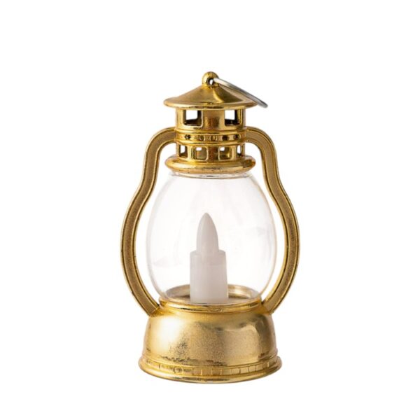 Vintage Mini Electronic Candle Lantern – Christmas, Halloween Tabletop Decor, Oil Lamp for Festive Home, Party & Holiday Ambiance - Image 4