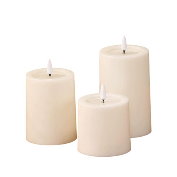 Remote-Control LED Flameless Candles - Realistic Wax Look, Flat Top Design for Weddings & Romantic Ambiance Decoration