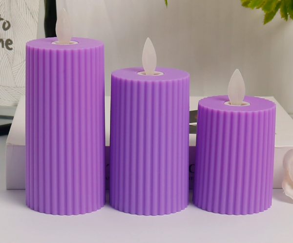 European Roman Column LED Flameless Candles – Realistic Cylindrical Wax Look, Photo Props, Home Décor & Gift - Image 3
