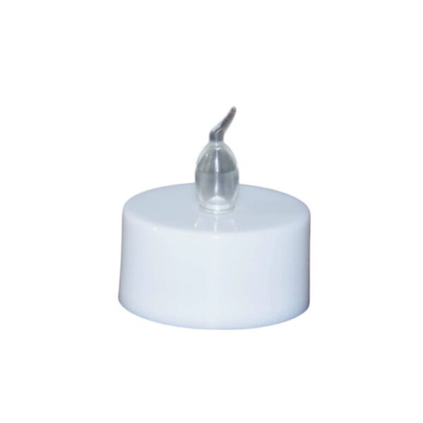 Flameless LED Tea Light CR2032 Battery Candles - Safe, Reusable Decorative Lights for Halloween, Weddings, & Church Events