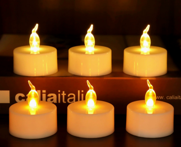 Flameless LED Tea Light CR2032 Battery Candles - Safe, Reusable Decorative Lights for Halloween, Weddings, & Church Events - Image 5