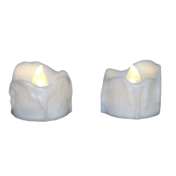 Wavy Teardrop LED Flameless Candles with Remote Control – Safe, Adjustable Ambiance Lights for Weddings, Birthdays & Proposals