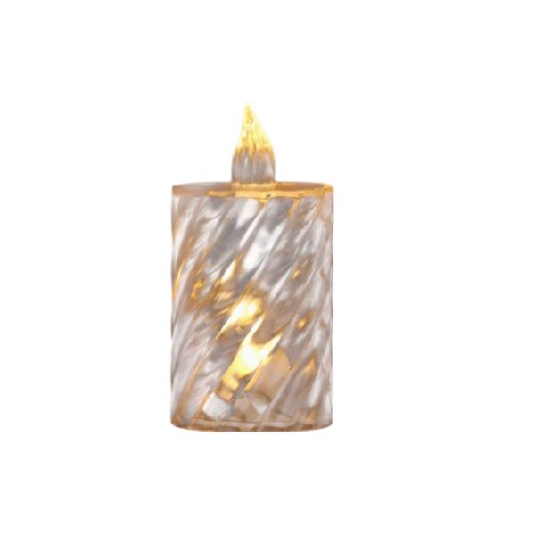 LED Helicoidal Design Crystal-Clear Flameless Candles–  Tealights for Weddings, Birthdays & Mood Lighting Décor