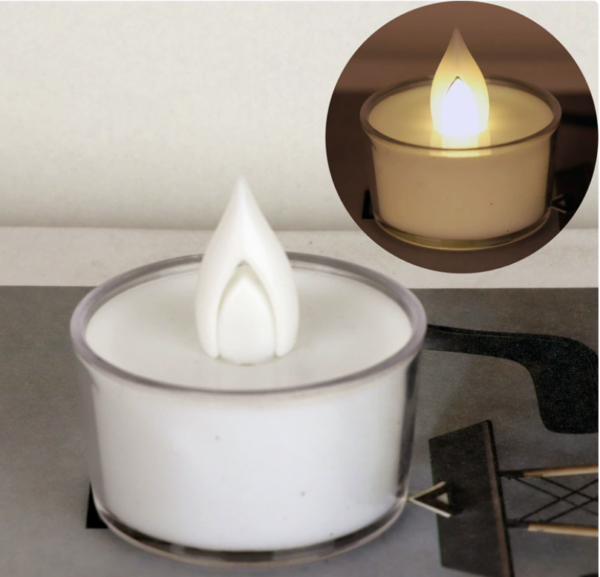 Mini Round LED Flameless Candles – Smokeless, Realistic-Flickering Tea Lights for Weddings, Birthdays & Romantic Home Decor - Image 3