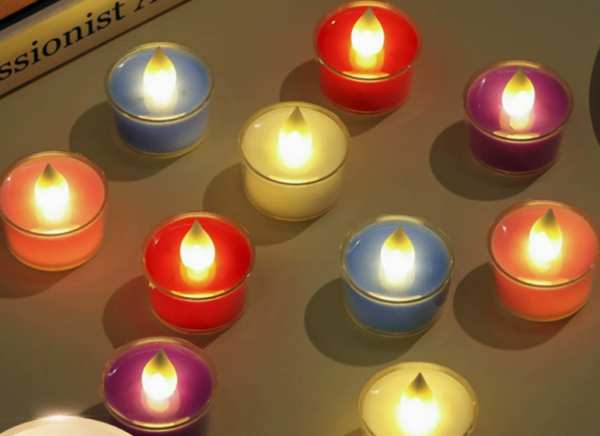 Mini Round LED Flameless Candles – Smokeless, Realistic-Flickering Tea Lights for Weddings, Birthdays & Romantic Home Decor - Image 4