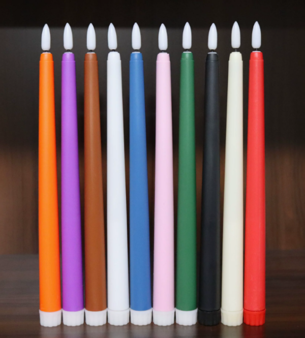 10-Key Remote 3D Bullet-Tip LED Flameless Candles – Spiked Halloween/Bar Decor, Reusable Electronic Candles for Home & Holiday Ambiance - Image 3