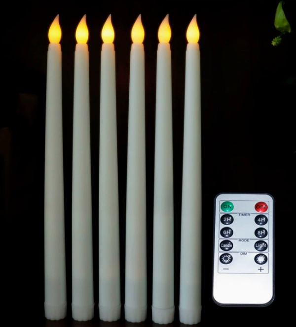 Remote LED Flameless Candles – Spiked Halloween/Bar Decor, Reusable Electronic Candles Design for Home & Holiday Ambiance - Image 3