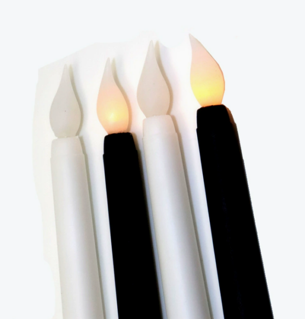 Remote LED Flameless Candles – Spiked Halloween/Bar Decor, Reusable Electronic Candles Design for Home & Holiday Ambiance - Image 4