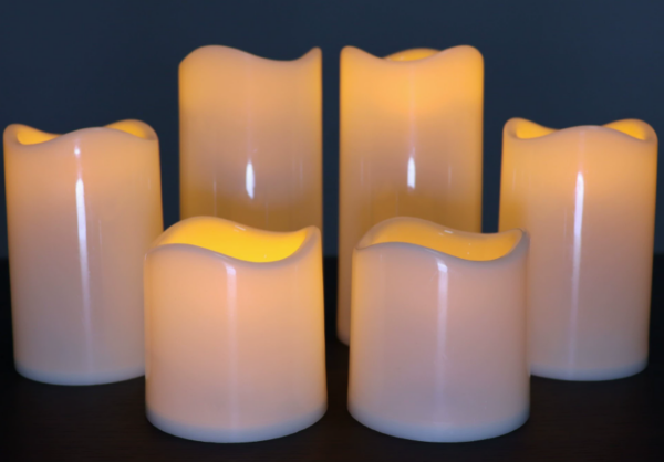 10-Key Remote Control & Timer Flameless LED Candles with Wavy Nozzle Design –Wedding/Christmas Decor Lights for Tables, Parties & Indoor/Outdoor Ambiance - Image 3