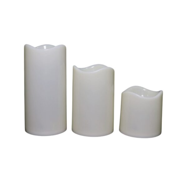 10-Key Remote Control & Timer Flameless LED Candles with Wavy Nozzle Design –Wedding/Christmas Decor Lights for Tables, Parties & Indoor/Outdoor Ambiance