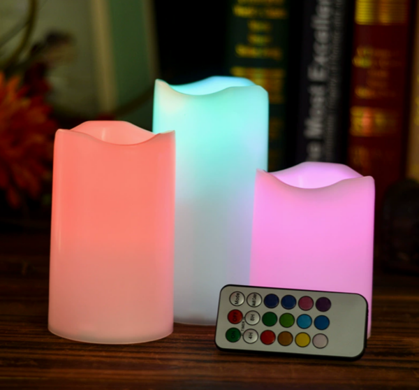 18-Key Remote & Timer Multi-Color LED Candles with Wavy Nozzle – Flameless Wedding/Christmas Décor for Indoor/Outdoor Party Lighting - Image 2