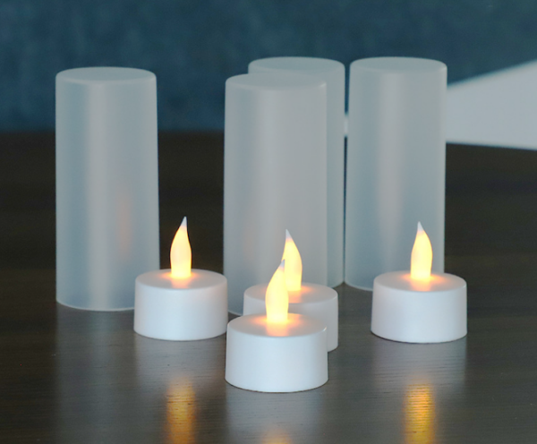 4-Pack Rechargeable LED Candles with Timer & Remote – Realistic Flameless Candles for Birthday, Wedding, Party Decor – Safe, Waterproof & Eco-Friendly Electronic Tea Lights - Image 3