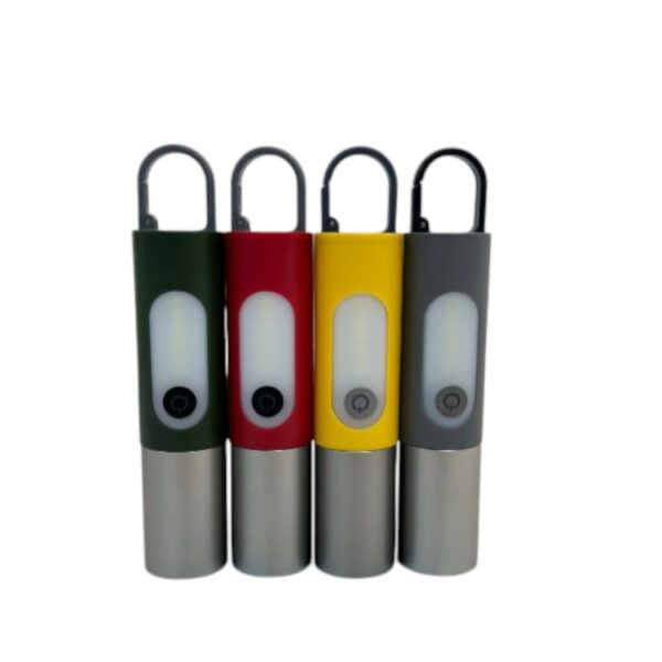 Adjustable Mini Rechargeable Flashlight — Compact High-Power Portable Light with Extendable Design, Battery-Powered & Keychain Hook for Camping, Emergencies, or Everyday Use