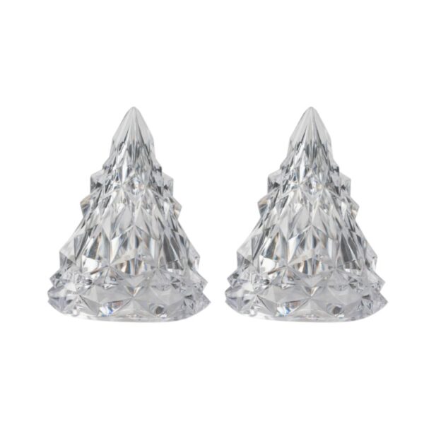Crystal Diamond Acrylic Christmas Tree LED Night Light – Festive Tabletop Decoration with Ambient Glow for Dining Room, Holiday Parties & Seasonal Gift Ideas