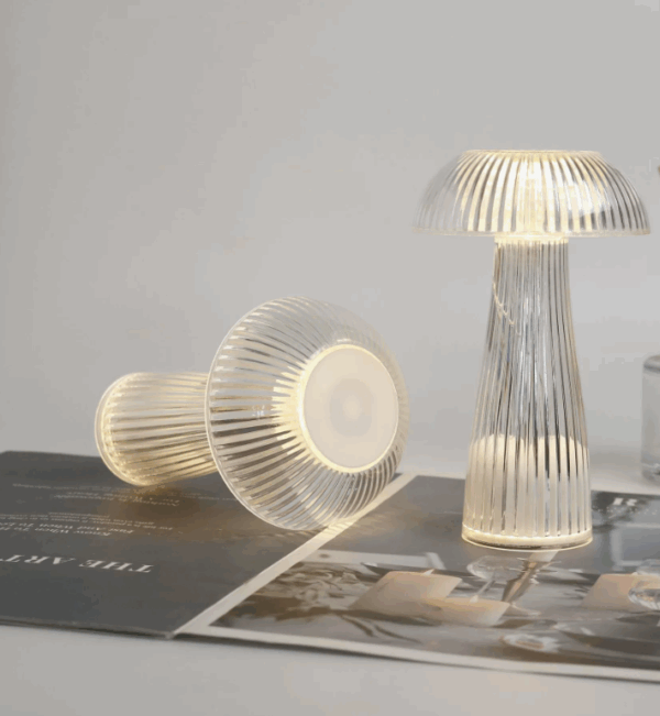 LED Mushroom Table Lamp - Creative Mini Bedside Night Light, Electronic Flameless Candle for Kids Room, Sleep Aid & Mood Lighting - Compact, Energy-Efficient Nursery Decor - Image 3