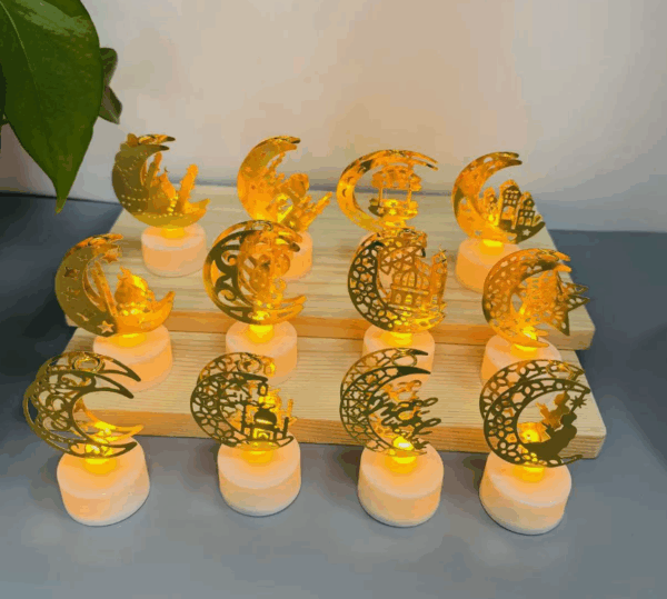 Best-Selling LED Candle Night Light – Flameless Battery/USB Tabletop Lamp for Christmas Decor, Mood Ambiance, Bedroom, Desk, or Festive Holiday Home Party Decoration - Image 4