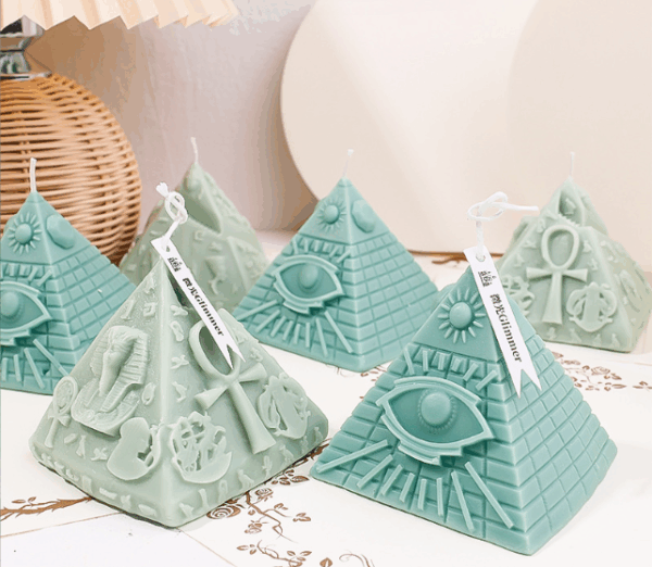 Smokeless Pyramid-Shaped Soy Candles – Handmade Eco-Friendly Aromatherapy Gifts, Decorative Home Fragrance, Wedding/Birthday Favors with Natural Soy Wax - Image 2