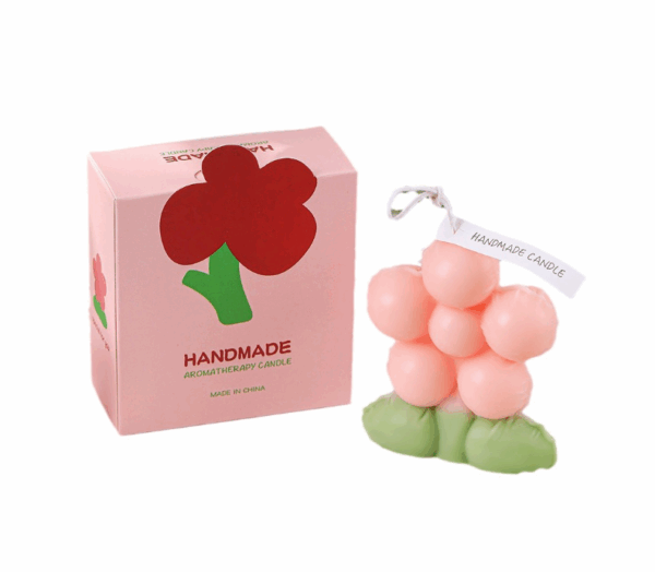 Korean-Style Handmade Puffy Sunflower Candles - Scented Floral Creative Birthday Favors, Unique Home Décor Gift, DIY Bloom Design Soy Wax Candle
