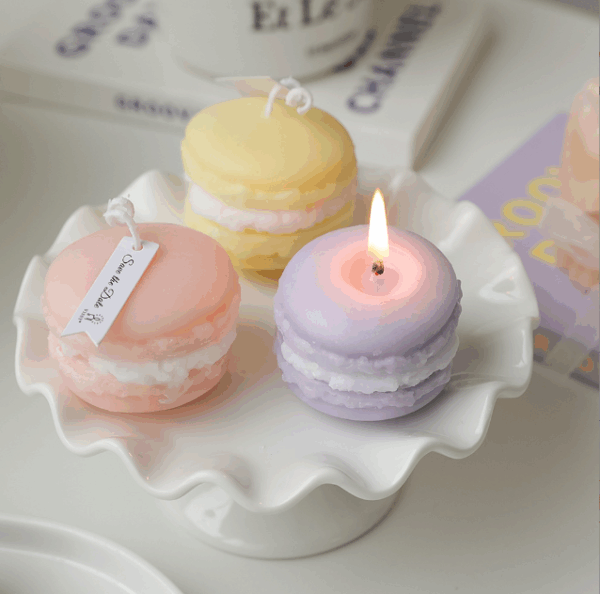 Wholesale Macaron Scented Candles - Handmade Pastel Wedding Favors, Bridal Shower Gifts, Aromatherapy Soy Wax Candles, Mini Decorative Home Fragrance for Parties - Image 2