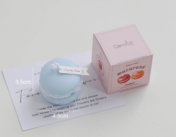 Wholesale Macaron Scented Candles - Handmade Pastel Wedding Favors, Bridal Shower Gifts, Aromatherapy Soy Wax Candles, Mini Decorative Home Fragrance for Parties - Image 4