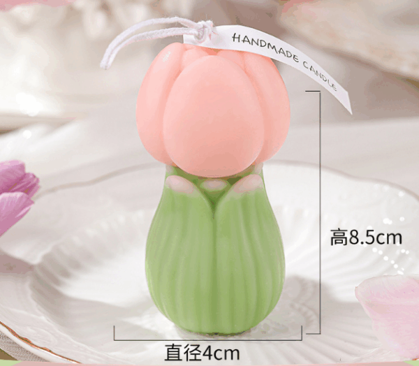 Wholesale Tulip-Shaped Scented Candles Gift Set – Artisan Handmade Floral Candles for Women’s Day Gifting, Bridal Showers, Spring Celebrations, and Feminine Home Decor in Luxury Gift Box - Image 4