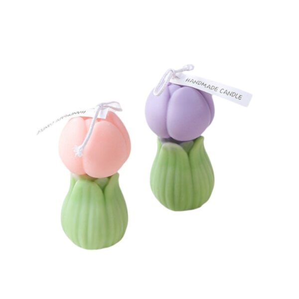 Wholesale Tulip-Shaped Scented Candles Gift Set – Artisan Handmade Floral Candles for Women’s Day Gifting, Bridal Showers, Spring Celebrations, and Feminine Home Decor in Luxury Gift Box