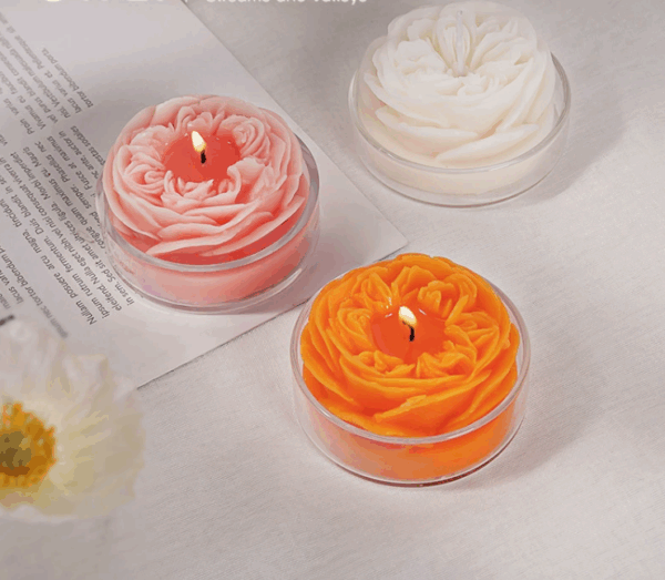Wholesale Austin Rose Scented Candles – Hand-Poured Soy Wax Aromatherapy Gift Set for Mother’s Day, Home Décor & Events | Creative Floral Fragrance, Decorative Shape Ceramic Jar, Smokeless Luxury - Image 3