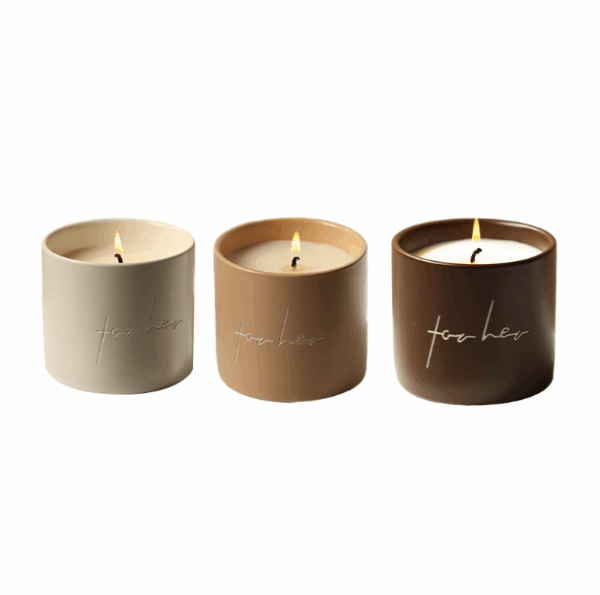 Nordic-Style Ceramic Soy Wax Candle with Essential Oils | Minimalist Scented Home Decor, Reusable Aromatherapy Gift Set, Luxurious Indoor Fragrance for Birthdays, Weddings, Housewarming - Image 4