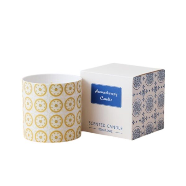 Nordic-Style Ceramic Soy Wax Candle with Essential Oils | Minimalist Scented Home Decor, Reusable Aromatherapy Gift Set, Luxurious Indoor Fragrance for Birthdays, Weddings, Housewarming