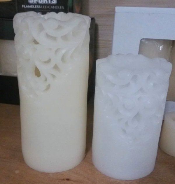 LED Rose Column Candles with Crystal Floral Designs - Romantic Proposal Wedding Lights, Flameless Decorative Pillar Candles for Engagement, Party, and Home Decor - Image 4