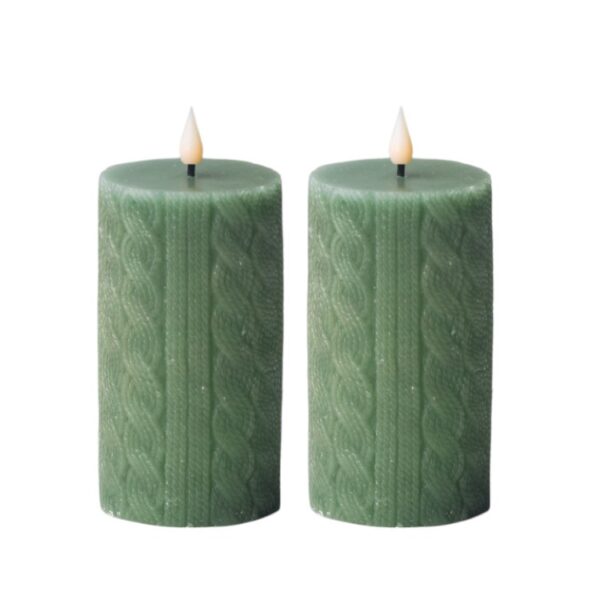 New Woven Pattern Column LED Candles 3D bullet tip Candle Romantic Proposal Wedding Lights, Flameless Decorative Pillar Candles for Engagement, Party, and Home Decor