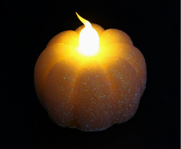 Halloween Mini Pumpkin LED Candle Lights – Handcrafted Spooky Flameless Decor for Haunted House Ambiance, Party Props & Indoor/Outdoor Tabletop Displays - Image 3