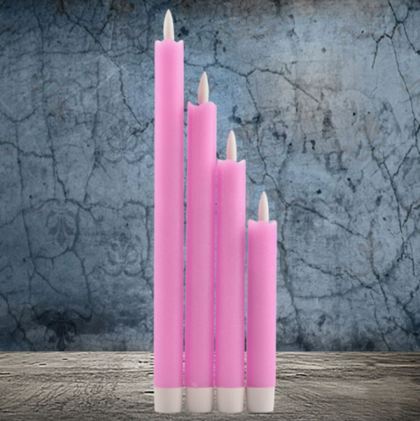 Wave-Nozzle Bullet-Head LED Pillar Candle Set – Realistic Swaying Flame Flameless Electronic Candles for Weddings, Photography, and Home Décor - Image 3