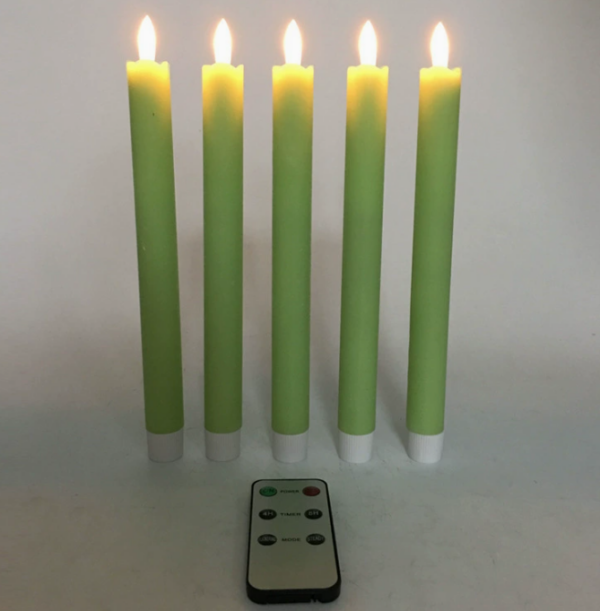 6-Button Remote Control Bullet-Shaped LED Flameless Candles — Realistic Flame Electronic Wax Lights for Party, Wedding & Home Ambiance Decor - Image 3