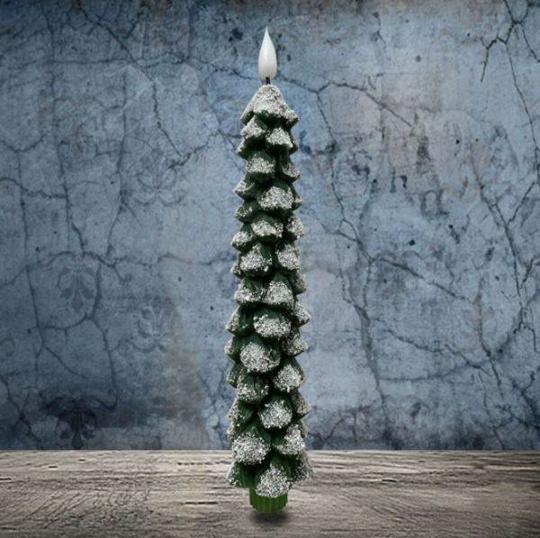 Christmas Tree Decoration LED Candles — Realistic Wax Effect Flameless Stick Lights with Creative Holiday Design, Battery-Powered & Safe for Festive Ambiance - Image 2